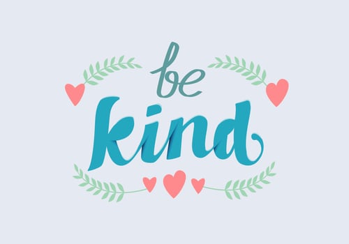 Be Kind Vector Lettering