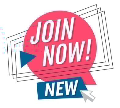 Join Now Sign vector