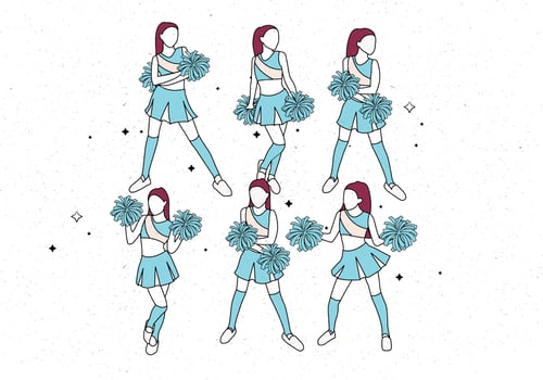 Cheerleader Vol 4 Vector
