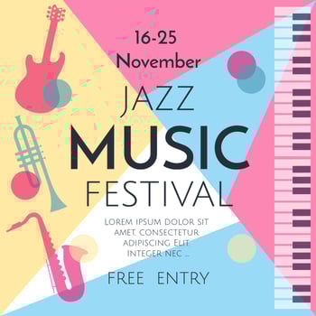 Jazz Music Festival Vector