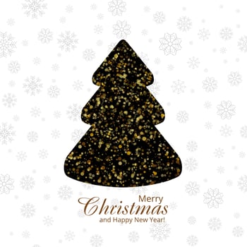 Merry christmas festival card background vector