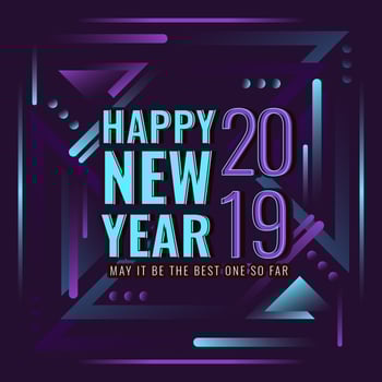 Vector Happy New Year Instagram Post