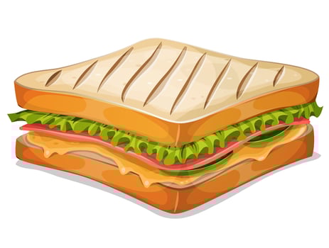French Sandwich Icon vector