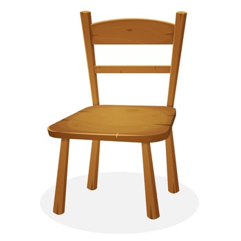 Wood Kitchen Seat vector