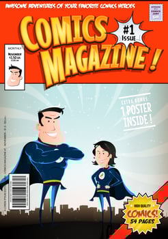 Comic Book Cover vector
