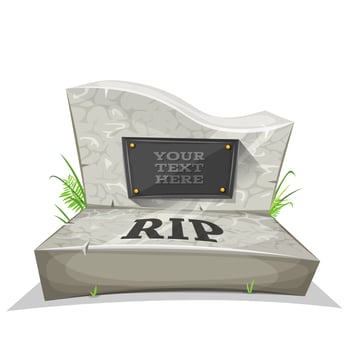 Tombstone With RIP Inscription vector