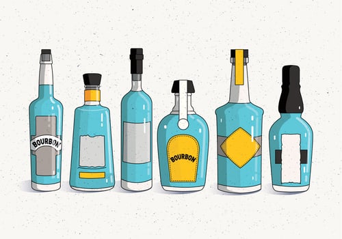 Bourbon Bottle Vector