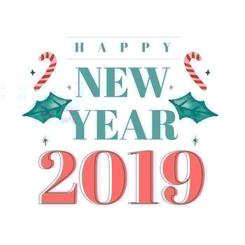 Cute Happy New Year Background vector