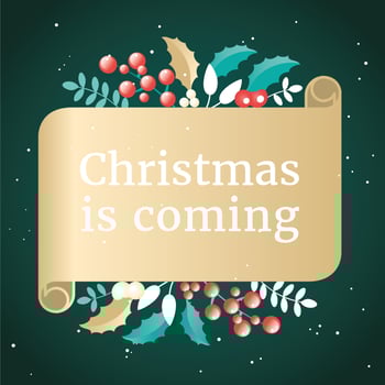 Vector Christmas Greeting Card Design