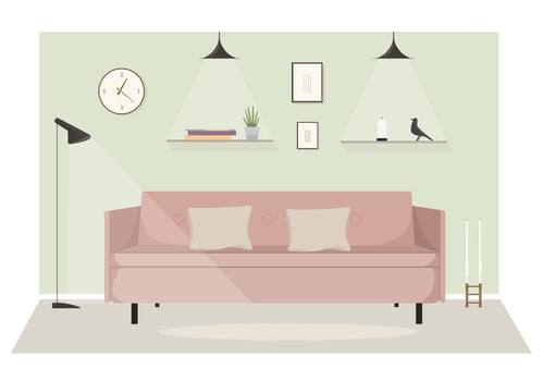 Vector Living Room Illustration