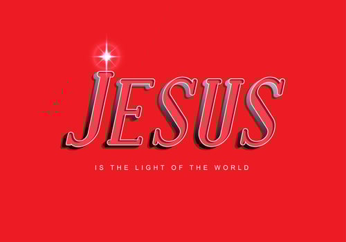 jesus lettring 7 vector