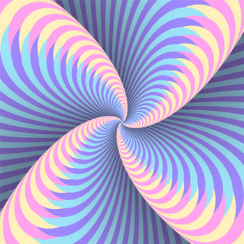 Holographic Color Swirl Circular Movement Illusion Background vector