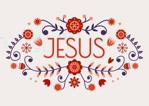 Jesus Typography Vector