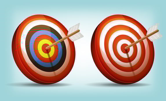 Dart Target With Arrow vector