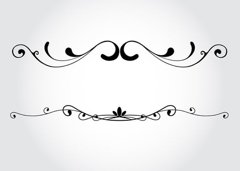 Vector decorative design elements