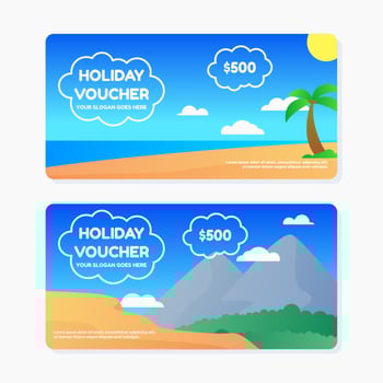 gift voucher templates vector