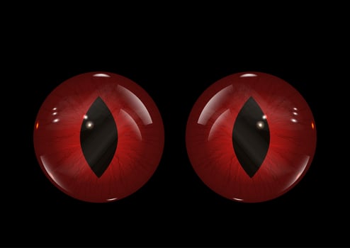 Halloween evil eyes background  vector