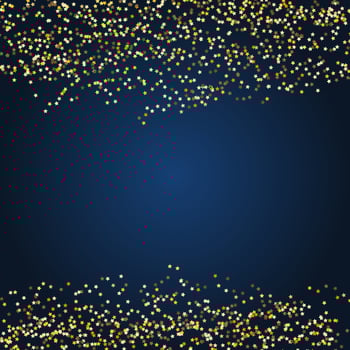 Christmas gold stars background  vector
