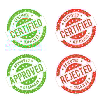Seal Certificate vector