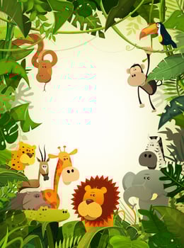Wildlife Animals Wallpaper vector