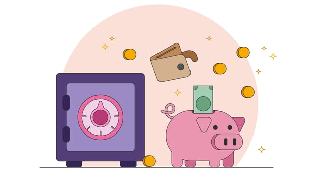 Saving Money Vector
