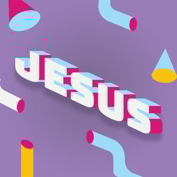 Jesus Lettering Vector Design