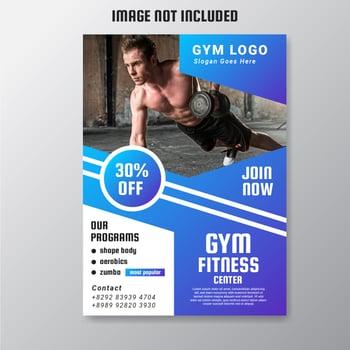 Gym Flyer Vector