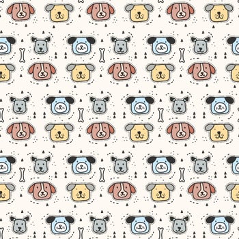 Dogs Pattern Vector