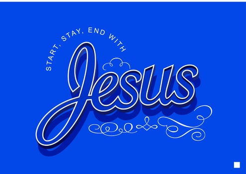 jesus lettering 6 vector