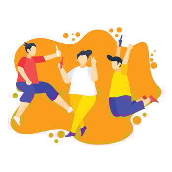 Parties and Gathering illustration vector