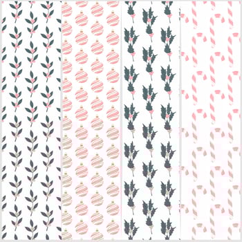 Vector Delicate Christmas Patters