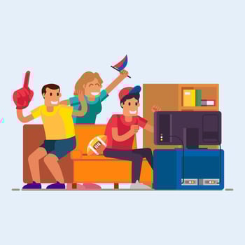 Football Watch Party vector