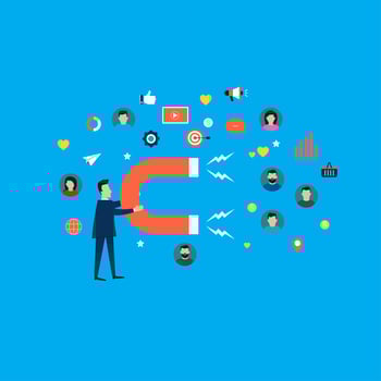 Target market concept vector