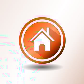 Home Icon In Flat Design vector
