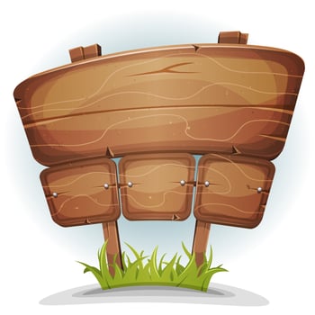 Spring Country Wood Sign vector