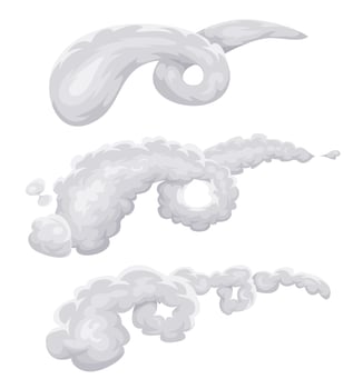 Clouds, Smoke And Wind Spiral vector