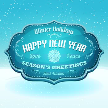Happy New Year And Season's Greetings Banner vector