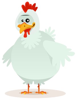 Cute Chicken Character vector