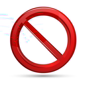 Prohibited Sign vector