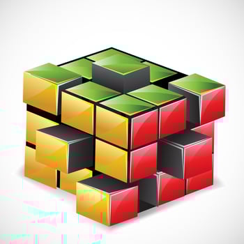 Rubix Cube vector