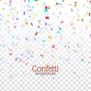 Abstract decorative colorful confetti background vector