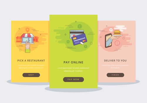 Online Food Order Template vector