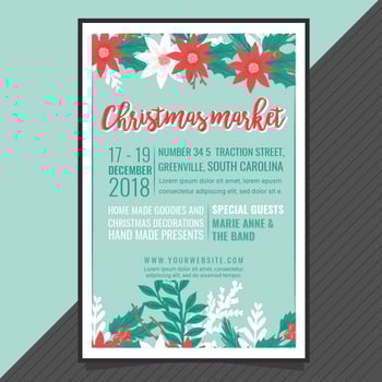 Vector Christmas Market Poster