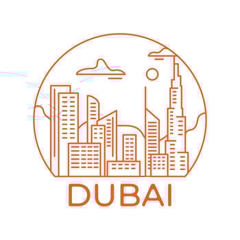 Dubai Cityscape  vector