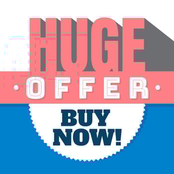 Huge Offer! vector
