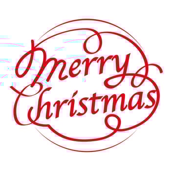 Merry Christmas logo design, vector illustration. 