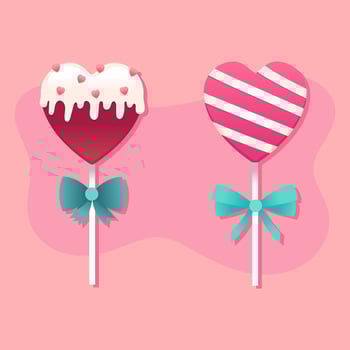 Valentine Candy Hearts Vector