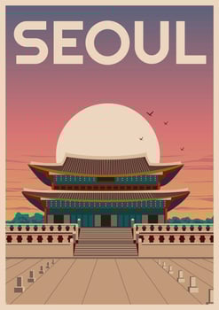 Gyeongbokgung Seoul vector