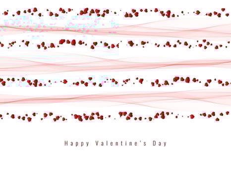 Abstract Happy Valentine's Day elegant background vector