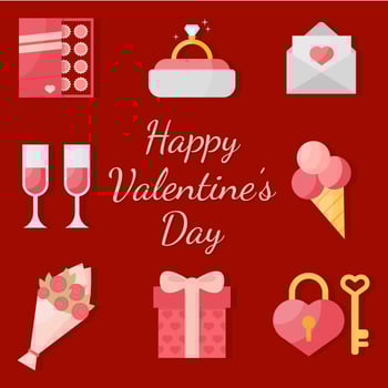 Valentines Day Element Vector